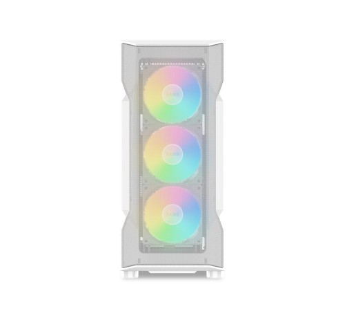 Корпус ПК без блока питания/ Case SAMA S40 White, Midi-Tower, TG, 4x120mm ARGB, 2xUSB 3.0 + 1xUSB 3.1 Type-C, ATX, mATX, mITX White