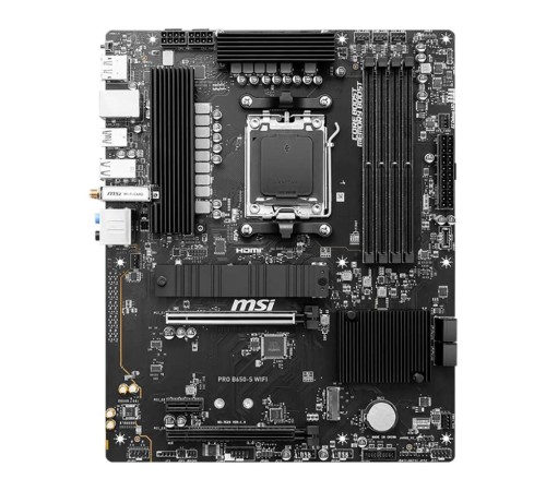 Материнская плата/ MB MSI AMD B650 sAM5, 4xDDR5(256GB), HDMI 2.1/DP, 2xPCIe 4.0x16, 1xPCIe 3.0, 1xLAN (2.5GbE), Wi-Fi, BT, 4xSATA 6Gb/s, 2xM.2, 1xUSB-C, 7xUSB 3.2, ATX Материнская плата/ MB MSI AMD B650 sAM5, 4xDDR5(256GB), HDMI 2.1/DP, 2xPCIe 4.0x16, 1xPCIe 3.0, 1xLAN (2.5GbE), Wi-Fi, BT, 4xSATA 6Gb/s, 2xM.2, 1xUSB-C, 7xUSB 3.2, ATX