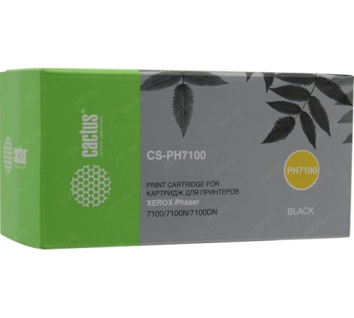 -/ Картридж лазерный Cactus CS-PH7100BK 106R02612 черный (5000стр.) для Xerox Phaser 7100/7100N/7100DN