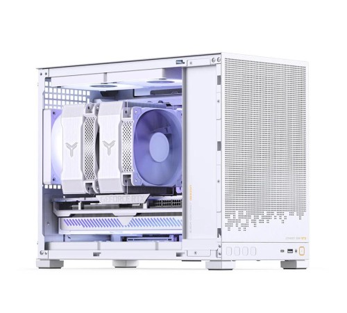 Корпус без блока питания/ Case JONSBO D32 STD, Mini-Tower, TG, no fan, 1xUSB-A 3.0 + 1xUSB-C 3.1, mATX, mITX White