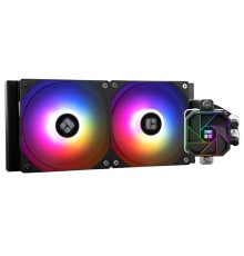 Система жидкостного охлаждения/ Water Cooling System Thermalright Aqua Elite 240 V3 (240mm, Black, ARGB/ Fans: 2x120mm, 66.17CFM, 25.6dBA, 1500RPM/ Pump height 53mm, 23dBA, 3300RPM, Rad thickness 27mm/ S: 1700, 1200, 20XX, 115X, AM5, AM4)