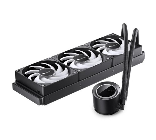 Система жидкостного охлаждения/ Water Cooling System JONSBO TG-360 Black (300W, 360mm, Black, ARGB/ Fans: 3x120mm, 66.19CFM, 35.4dBA, 1800RPM/ Pump height 72mm, 30dBA, 2400RPM, Rad thickness 27mm/ S: 1700, 1200, 115X, AM5, AM4) Система жидкостного охлаждения/ Water Cooling System JONSBO TG-360 Black (300W, 360mm, Black, ARGB/ Fans: 3x120mm, 66.19CFM, 35.4dBA, 1800RPM/ Pump height 72mm, 30dBA, 2400RPM, Rad thickness 27mm/ S: 1700, 1200, 115X, AM5, AM4)