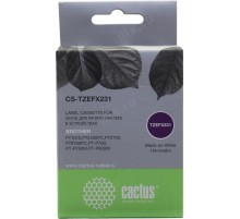 -/ Картридж ленточный Cactus CS-TZEFX231 TZe-FX231 черный для Brother 1010/1280/1280VP/2700VP