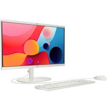 Моноблок HP 22-dg0008ci NT 21.5" FHD(1920x1080) INTEL N100, 8GB DDR5 4800 (1x8GB), SSD 512Gb, Intel Internal Graphics, noDVD,Rus/Eng kbd&mouse wired, HD Webcam, Cashmere White, FreeDos, 1Y Wty