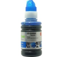 -/ Чернила Cactus CS-GI490C GI-490 голубой 100мл для Canon Pixma G1400/G2400/G3400