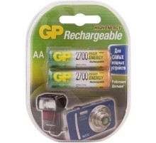 Перезаряжаемые аккумуляторы GP 270AAHC AA, емкость 2650 мАч - 2 шт. в клемшеле