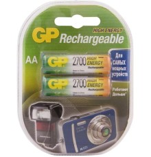 Перезаряжаемые аккумуляторы GP 270AAHC AA, емкость 2650 мАч - 2 шт. в клемшеле