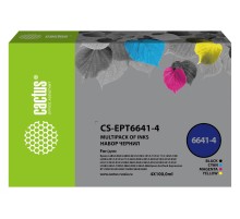 -/ Чернила Cactus CS-EPT6641-4 T664 многоцветный набор 4x100мл для Epson L100/L110/L120/L132/L200/L210/