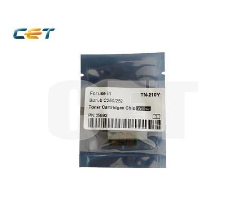 -/ Чип картриджа для KONICA MINOLTA Bizhub C250/C252 (CET) Yellow, (WW), 12000 стр., CET5692