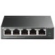 коммутатор TP-Link TL-SF1005LP, 5-Port 10/100 Mbps Desktop Switch with 4-Port PoE, 41 W, 250m