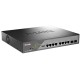 Коммутатор D-Link Настраиваемый L2 PoE-коммутатор, 8x1000Base-T PoE 802.3bt 90 Вт, 2x1000Base-X SFP, PoE-бюджет 242 Вт, дальность PoE до 250 м