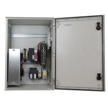 Уличный коммутатор OSNOVO OSP-46TB1(SW-80822/ILR) Уличный управляемый (L2+) коммутатор на 10 портов с термостабилизацией и резервным питанием на базе уличной станции OSNOVO OSP-46TB1. Порты: 8 x GE (10/100/1000Base-T) с