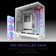 Корпус без блока питания/ Case NZXT H9 Flow RGB (2025), Midi-Tower, TG, 3x140mm RGB + 1x120mm, 2xUSB-A 3.2 + 1xUSB-C 3.2, E-ATX, ATX, mATX, mITX White