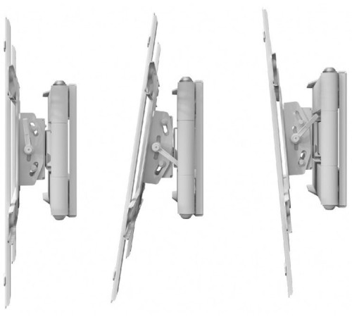 Кронштейн ONKRON/ 40-75" макс 400*600  наклон -5°/+15° поворот ±180° Макс нагрузка 68,2кг, от стены 110-711мм, белый