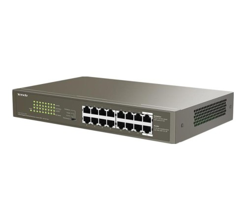 Коммутатор/ Tenda TEG1116P-16-150W 1000M&PoE 16-Port Gigabit Ethernet Switch with 16-Port PoE