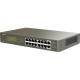 Коммутатор/ Tenda TEG1116P-16-150W 1000M&PoE 16-Port Gigabit Ethernet Switch with 16-Port PoE
