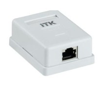 ITK Настенная инф. розетка RJ45 кат. 5E FTP 1-порт