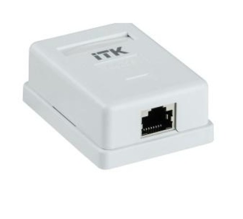 ITK Настенная инф. розетка RJ45 кат. 5E FTP 1-порт