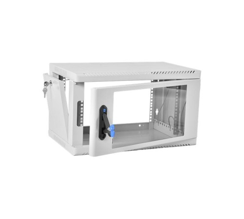 Шкаф ЦМОШкаф телекоммуникационный настенный сварной 6U (600  350) съёмные стенки, дверь стекло