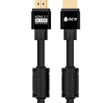 GCR Кабель 0.5m HDMI 2.1,черный, 8K 60Hz, 4K 144Hz, 0.5m, динамический HDR, 4:4:4, Ultra HD, 48.0 Гбит/с, 3 Х экран, ферритовые фильтры, GCR-53658