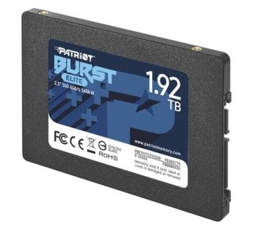 Твердотельный накопитель Patriot SSD BURST ELITE 1920Gb SATA3 2.5” R450/W320 TBW 800TB 3D NAND