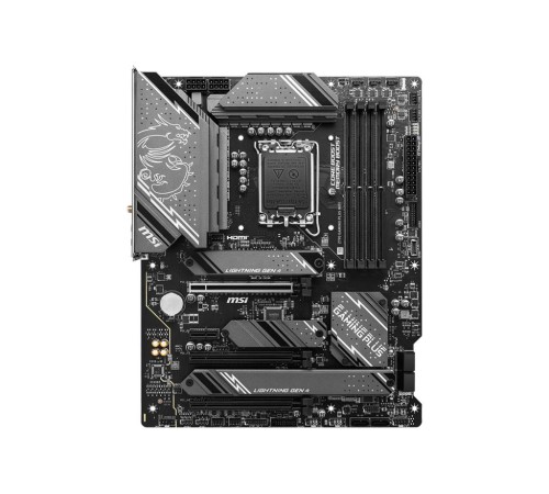 Материнская плата/ MB MSI INTEL Z790 s1700, 4xDDR5(256GB), HDMI 2.1/DP, 1xPCIe 5.0x16, 1xPCIe 4.0x16, 1xPCIe 3.0x16, 1xPCIe 3.0, 1xLAN (2.5GbE), Wi-Fi, BT, 6xSATA 6Gb/s, 4xM.2, 1xUSB-C, 3xUSB 3.2, 4xUSB 2.0, ATX Материнская плата/ MB MSI INTEL Z790 s1700, 4xDDR5(256GB), HDMI 2.1/DP, 1xPCIe 5.0x16, 1xPCIe 4.0x16, 1xPCIe 3.0x16, 1xPCIe 3.0, 1xLAN (2.5GbE), Wi-Fi, BT, 6xSATA 6Gb/s, 4xM.2, 1xUSB-C, 3xUSB 3.2, 4xUSB 2.0, ATX