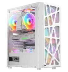 корпус Formula V Line MANA WHITE, ATX, TYPE-C*1, USB2.0*1, USB3.0*1, FRONT 3x120mm FRGB, REAR 1x120mm FRGB