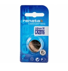 Батарейка 2016/ Батарейка Renata CR2016 BL1 Lithium 3V (10/300/2400)