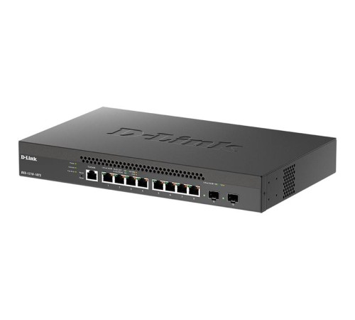 коммутатор D-Link PROJ Настраиваемый L2+ коммутатор, 8x10GBase-T, 2x10GBase-X SFP+, CLI, консольный порт RJ-45