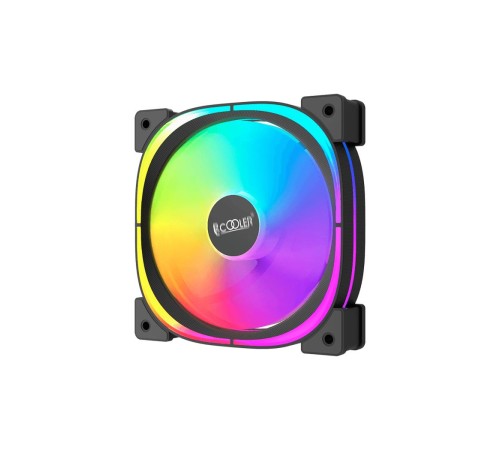 Кулер для корпуса/ Case Cooler PCCooler EF 120 ARGB BK 3 IN 1 (120x120x25mm, 4-pin PWM, ARGB, 37.98CFM, 25.7dBA, 1500RPM, Black, 3pcs)
