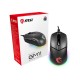 Мышь  проводная Gaming Mouse MSI Clutch GM11, Wired, DPI 5000, symmetrical design, RGB lighting, Black