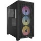 Корпус без блока питания/ Case Corsair 3000D RGB Airflow, Midi-Tower, TG, 3x120mm RGB, 2xUSB-A 3.2, E-ATX, ATX, mATX, mITX Black