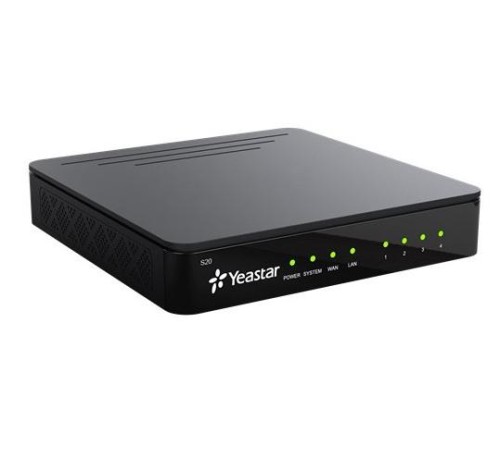 АТС YEASTAR IP-АТС до 20 абонентов и до 10 одновременных вызовов, позволяет подключать аналоговые линии/телефоны, линии BRI и GSM-линию посредством дополнительных модулей, поддерживает протоколы MFC R2, S