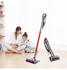 Пылесос вертикальный Jimmy Cordless Vacuum Cleaner JV65 Graphite+Red с адаптером модели ZD24W342060EU (Вскрытая упаковка)