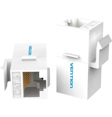 Адаптер-соединитель Vention RJ45 F / RJ45 F 8p8c кат. 6, Белый