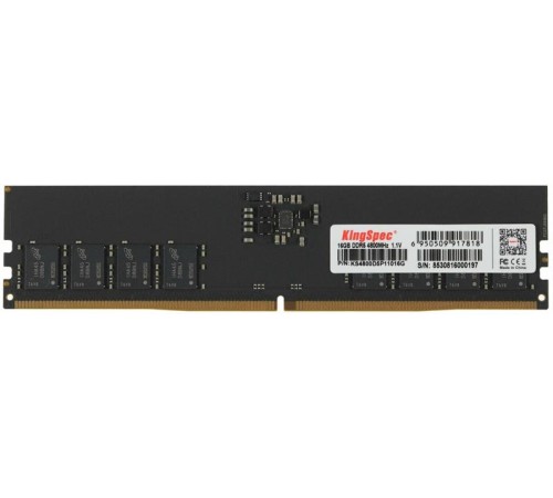 Оперативная память KingSpec DDR5 DIMM 16GB 4800MHz CL40 1x16GB 1.1V 288-pin