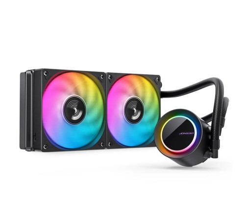Система жидкостного охлаждения/ Water Cooling System JONSBO TG-240 Black (260W, 240mm, Black, ARGB/ Fans: 2x120mm, 66.19CFM, 35.4dBA, 1800RPM/ Pump height 72mm, 30dBA, 2400RPM, Rad thickness 27mm/ S: 1700, 1200, 115X, AM5, AM4) Система жидкостного охлаждения/ Water Cooling System JONSBO TG-240 Black (260W, 240mm, Black, ARGB/ Fans: 2x120mm, 66.19CFM, 35.4dBA, 1800RPM/ Pump height 72mm, 30dBA, 2400RPM, Rad thickness 27mm/ S: 1700, 1200, 115X, AM5, AM4)