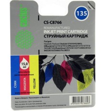-/ Картридж струйный Cactus CS-C8766 №135 многоцветный (18мл) для HP DJ 5743/6543/6843/DJ 6213/7313/741