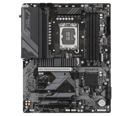 Материнская плата GIGABYTE Z790 D AX, LGA1700, Z790, 4*DDR5, 4*SATA, 4*M.2, 5*USB 3.2, 2*USB 2.0, Type-C, 3*PCIx16, 1*PCIx1, HDMI+DP, ATX