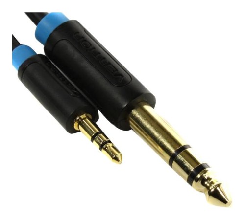 Кабель Vention аудио Jack 6,5 mm M/ 3,5 M - 1,5м
