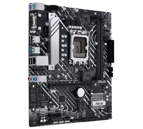 Материнская плата ASUS PRIME H610M-A D4-CSM, LGA1700, H610, 2*DDR4, 4*SATA, 2*M.2, 2*USB 3.2, 4*USB 2.0, 1*PCIx16, 1*PCIx1, HDMI+DP+D-Sub, mATX; 90MB19P0-M0EAYC