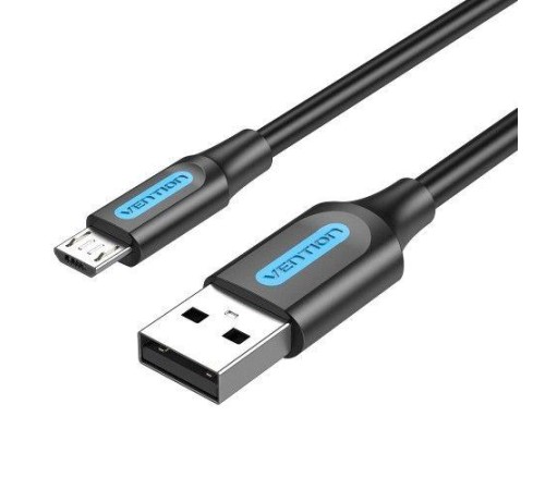 Кабель Vention USB 2.0 AM/micro B 5pin - 2м Черный