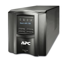 Источник бесперебойного питания APC Smart-UPS 750VA/500W, Line-Interactive, LCD, Out: 220-240V 6xC13, SmartSlot, USB, HS User Replaceable Bat, Black, 1 year warranty (замена SMT750I)