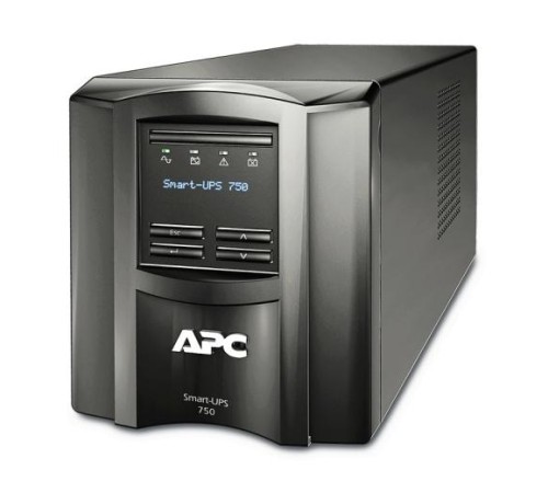 Источник бесперебойного питания APC Smart-UPS 750VA/500W, Line-Interactive, LCD, Out: 220-240V 6xC13, SmartSlot, USB, HS User Replaceable Bat, Black, 1 year warranty (замена SMT750I) Источник бесперебойного питания APC Smart-UPS 750VA/500W, Line-Interactive, LCD, Out: 220-240V 6xC13, SmartSlot, USB, HS User Replaceable Bat, Black, 1 year warranty (замена SMT750I)