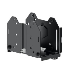 Крепление универсальное для mini PC ONKRON/ макс нагрузка 5кг, крепления на VESA: 75x75, 100x100,  высота mini PC: 12~79мм, ширина и длина mini PC: без ограничений, возможность установки: на стену, под стол, к VESA креплениям монитора, между монитором и к