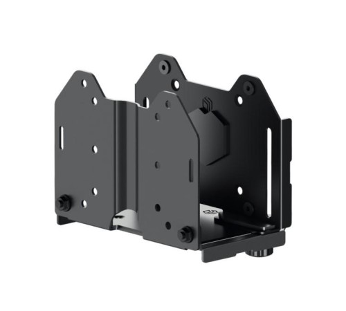Крепление универсальное для mini PC ONKRON/ макс нагрузка 5кг, крепления на VESA: 75x75, 100x100,  высота mini PC: 12~79мм, ширина и длина mini PC: без ограничений, возможность установки: на стену, под стол, к VESA креплениям монитора, между монитором и к