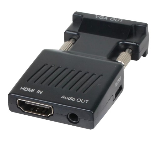 Переходник/ Переходник HDMI(F) --> VGA(M)+audio,1080*60Hz, VCOM <CA336A>