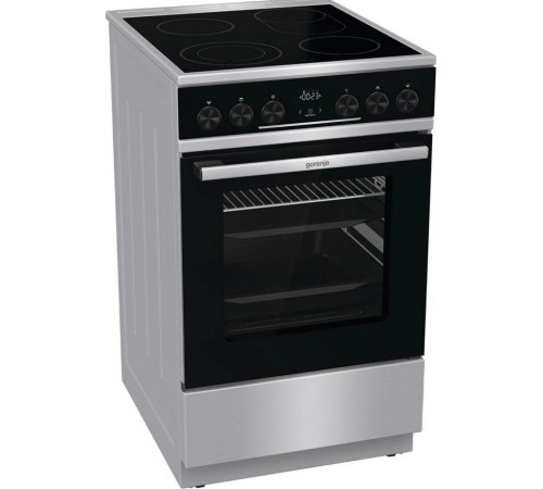 Электрическая плита Gorenje/ Электрическая плита Gorenje, Линия Advanced, Эмаль SilverMatte, стеклокерамическая варочная поверхность, мультифункциональная духовка, объем 70 л, механическое управление, сенсорный программатор IconLED, телескопические направ Электрическая плита Gorenje/ Электрическая плита Gorenje, Линия Advanced, Эмаль SilverMatte, стеклокерамическая варочная поверхность, мультифункциональная духовка, объем 70 л, механическое управление, сенсорный программатор IconLED, телескопические направ