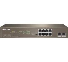 Неуправляемый PoE коммутатор с 8 Гигабитными портами PoE и 2 SFP портами.