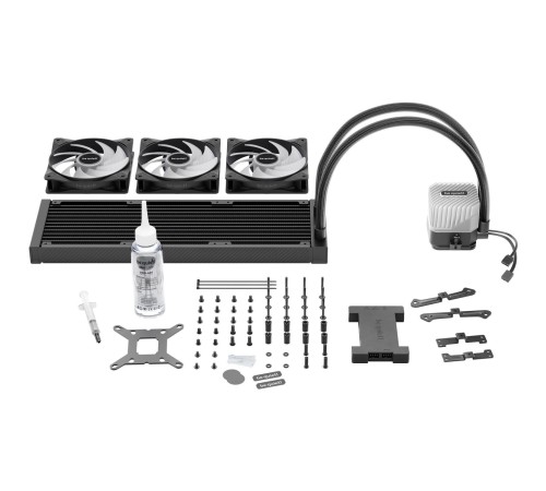 Водяное охлаждение для процессора/ Water Cooling System be quiet! LIGHT LOOP 360mm (250W, 360mm, Black, ARGB/ Fans: 3x120mm, 61.8CFM, 36.8dBA, 2100RPM/ Pump 2900RPM, Rad thickness 27mm/ S: 1851, 1700, 1200, 115X, AM5, AM4)
